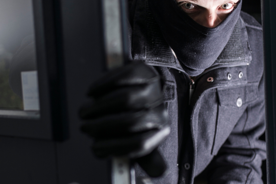 Einbrecher von heimkehrender Hausbewohnerin in der Nacht zum Donnerstag in Wiesbaden erwischt.