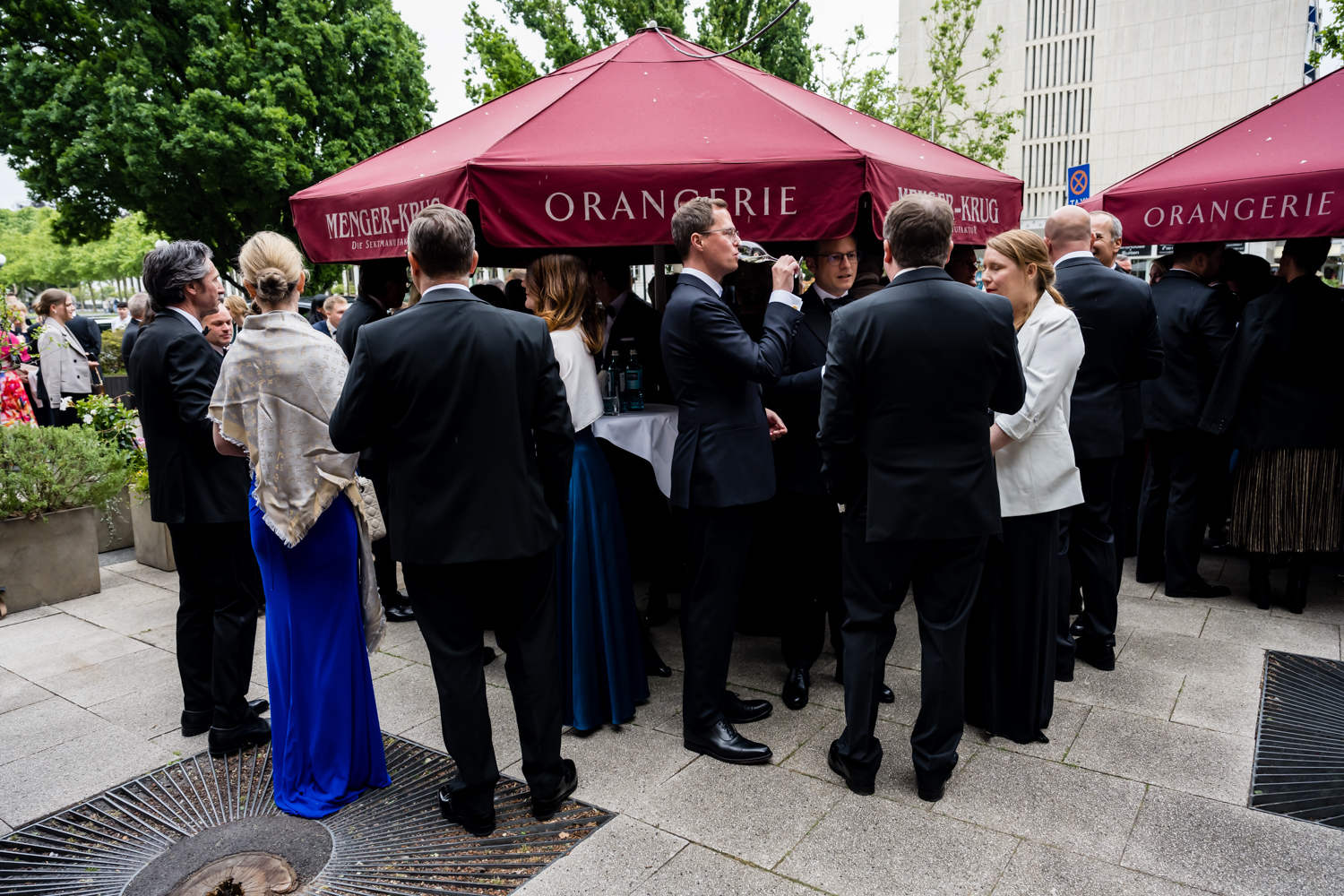 Vorempfangs mit Ministerpräsident Boris Rhein beim Ball des Weines 2025 im Hotel Nassauer Hof in Wiesbaden.