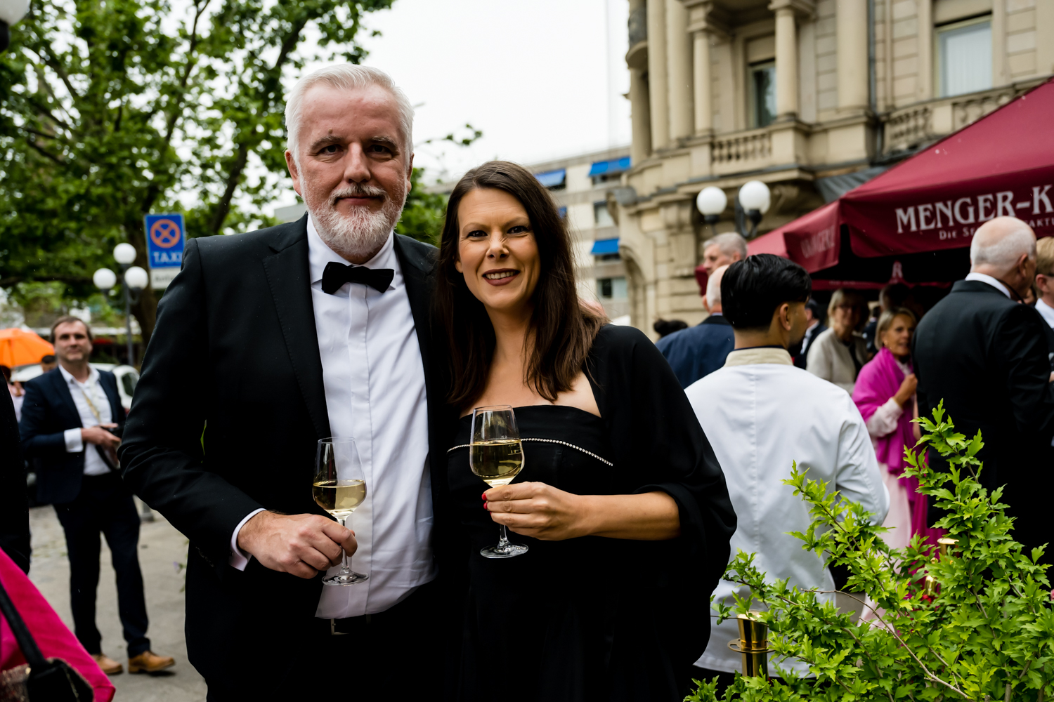 Vorempfangs mit Ministerpräsident Boris Rhein beim Ball des Weines 2025 im Hotel Nassauer Hof in Wiesbaden.