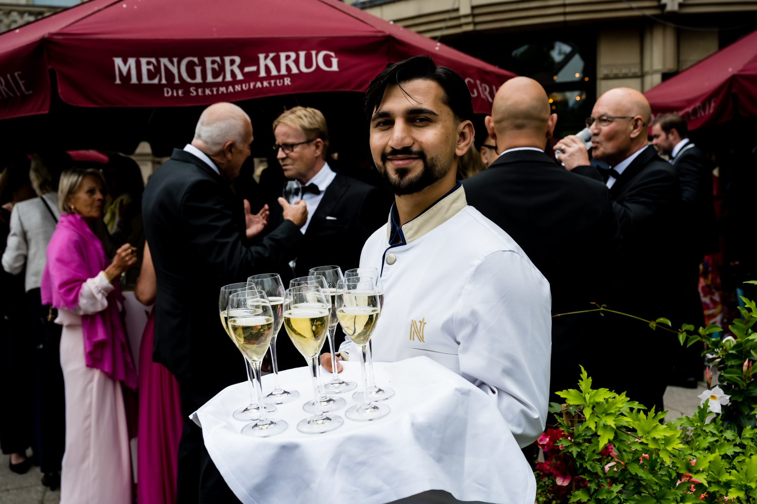 Vorempfangs mit Ministerpräsident Boris Rhein beim Ball des Weines 2025 im Hotel Nassauer Hof in Wiesbaden.