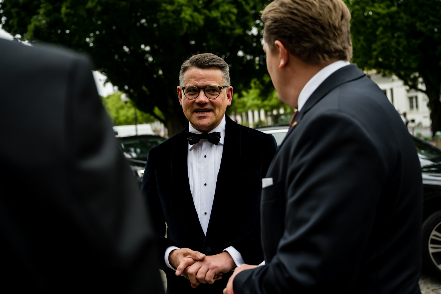 Vorempfangs mit Ministerpräsident Boris Rhein beim Ball des Weines 2025 im Hotel Nassauer Hof in Wiesbaden.