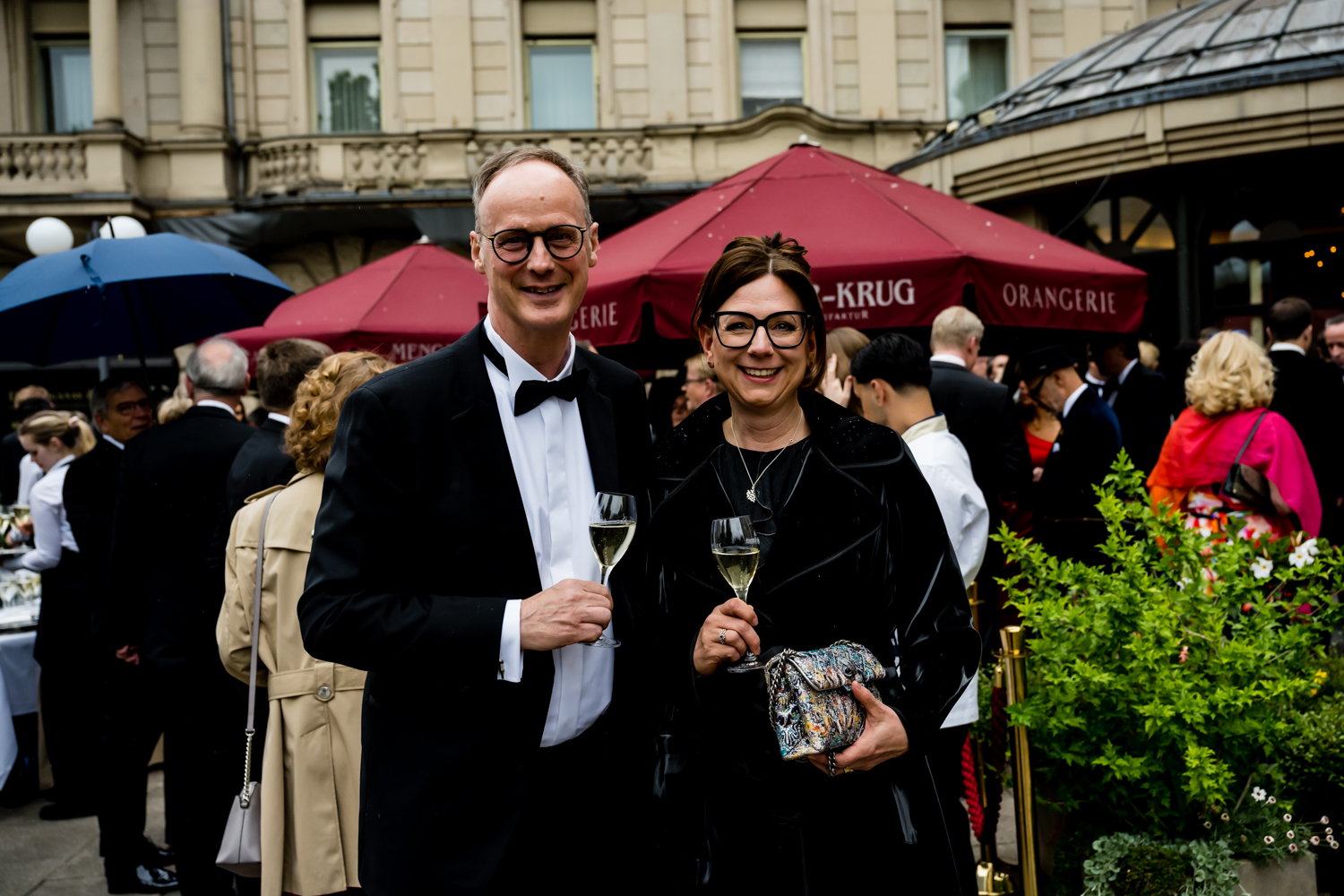 Vorempfangs mit Ministerpräsident Boris Rhein beim Ball des Weines 2025 im Hotel Nassauer Hof in Wiesbaden.