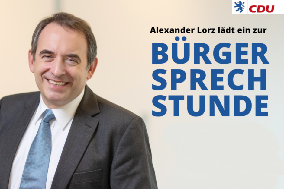 Bürgersprechstunde von Alexander Lorz in Wiesbaden-Bierstadt.