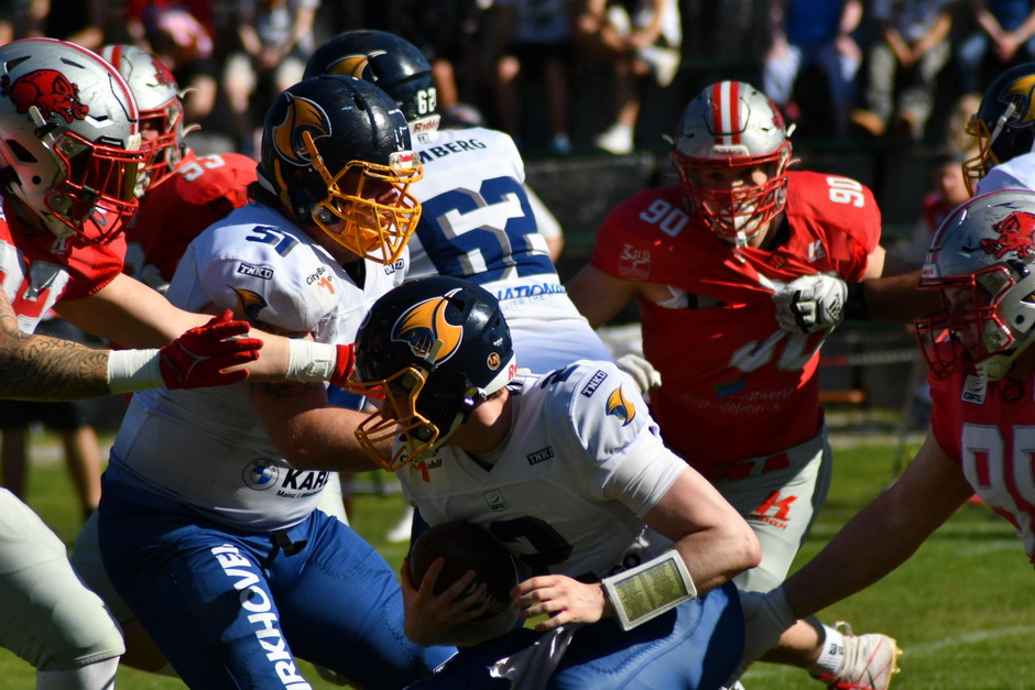 QB Lennart Turturica beim Auswärtsspiel in Fürstenfeldbruck