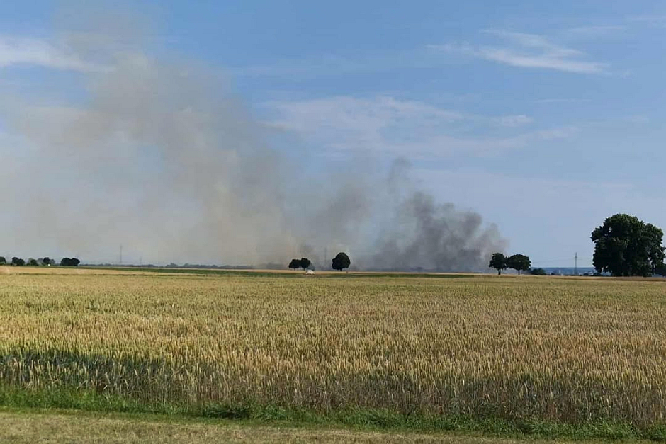 Feuerwalze bei Wiesbaden: Großbrand zwischen Erbenheim und Kastel wütet über 75.000 Quadratmeter
