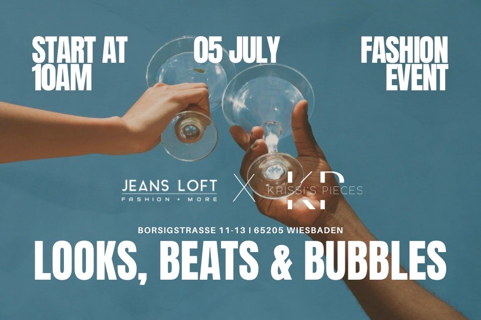 Fashion-Event am 5. Juli mit Live-Musik, Drinks, Shopping & Überraschungen im Jeans Loft in Wiesbaden-Nordenstadt. Fashion trifft Leichtigkeit: Stilvolle Inspiration den ganzen Tag.