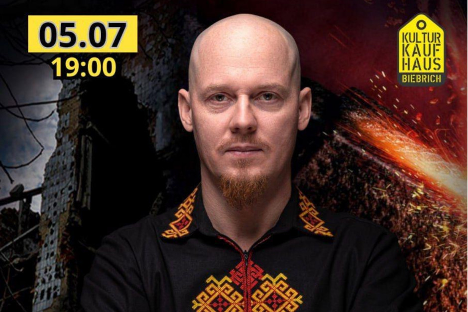 Eine Gruppe in Wiesbaden lebender Ukrainer lädt gemeinsam mit dem United Deutsch-Ukrainischen Verein zu einem Konzert vor dem Bürgersaal in Wiesbaden-Biebrich ein.