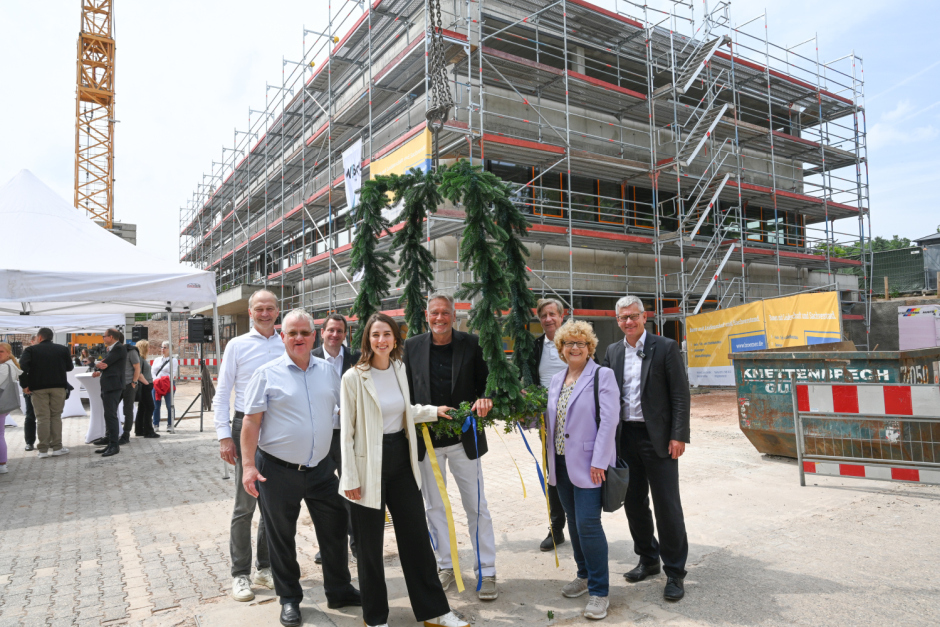 Richtfest Neubau Verwaltungsgebäude Ordnungsamt am Dienstag, 10ß. Juni 2025 in Wiesbaden-Schierstein