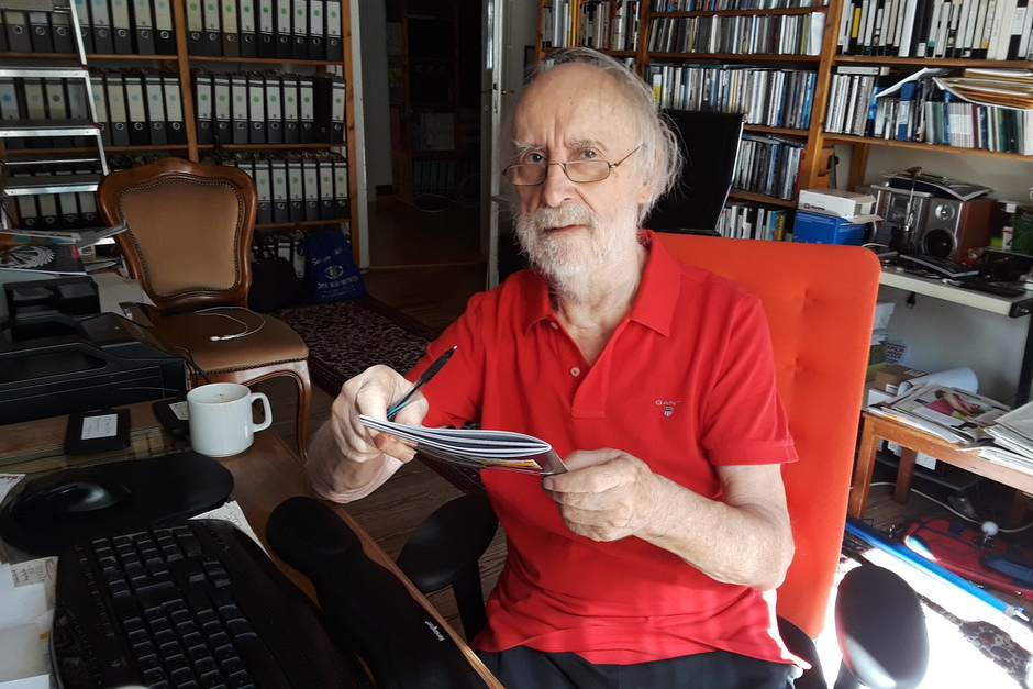 Joachim Kreck der Gründer der seit über 40 Jahren bestehenden Filmreihe "Filme-im-Schloss" wird 90.