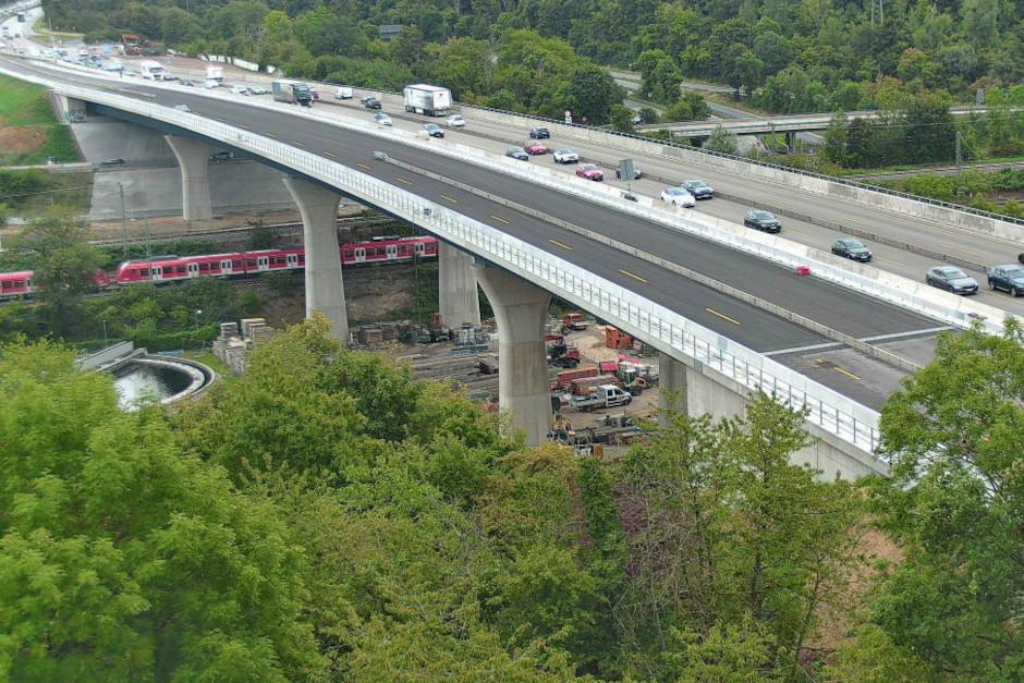 Salzbachtalbrücke: Nordbrücke der A66 wird freigegeben – Verkehr rollt ab Freitagabend