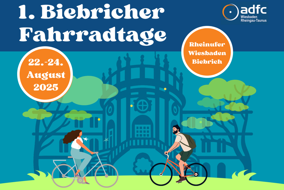 In Wiesbaden finden die 1. Biebricher Fahrradtage statt.