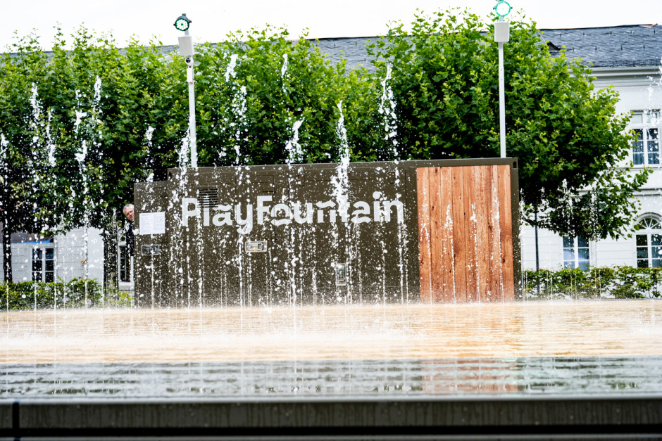 Sommer-Highlight kehrt zurück: Der „PlayFountain“ auf dem Luisenplatz sprudelt wieder