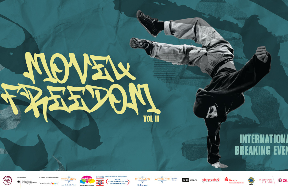 "Move for Freedom Vol. 3": Tanz, Kultur und Haltung auf internationalem Parkett Am 2. und 3. August wird Wiesbaden zum Zentrum der weltweiten Breaking-Szene – mit Battles, Workshops, Podiumsdiskussion und einer Afterparty, die im Kesselhaus für Vibes sorgt