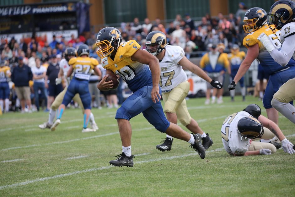 Wiesbaden Phantoms Runningback Patrick Kriese in Aktion