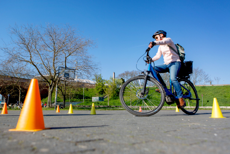ADFC Fahrsicherheitstraining für Pedelecs am Freitag, 17. Oktober, Foto Ollo Keßler