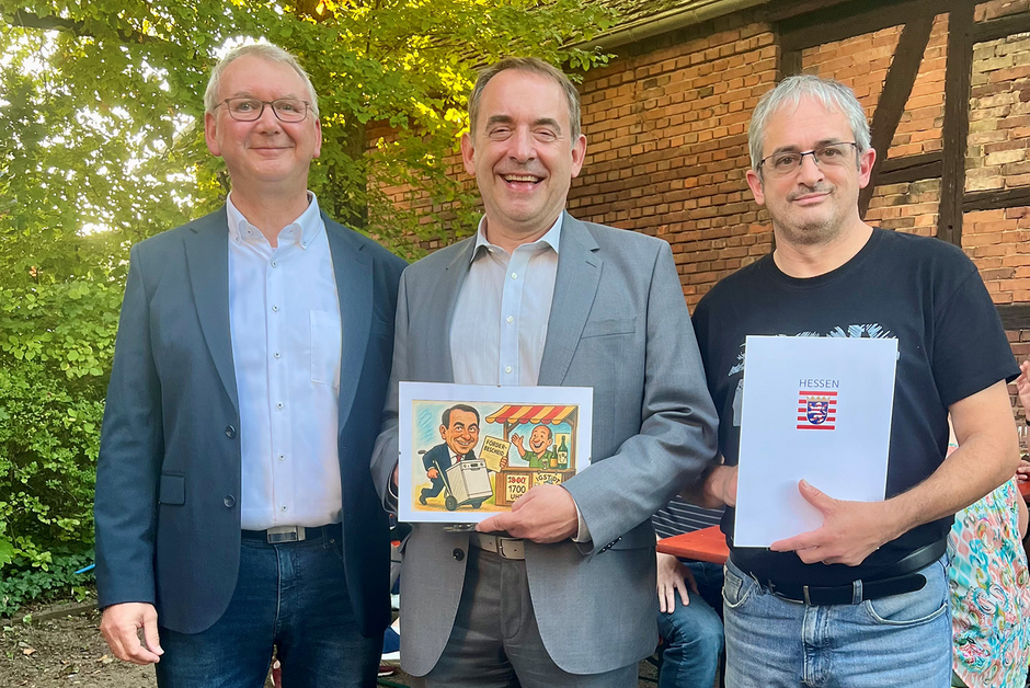 Der Weinstand in Wiesbaden-Igstadt erhält eine finanzielle Förderung von Hessens Finanzminister Lorz.