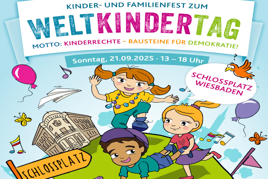Weltkindertag 2025: Großes Kinder- und Familienfest in Wiesbaden – Kinderrechte als Fundament der Demokratie