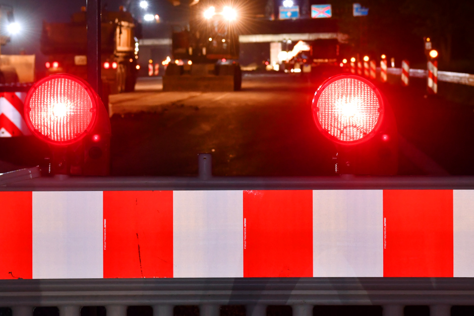 A66: Nächtliche Sperrung der Zufahrt in Richtung Frankfurt im Bereich der Anschlussstelle Wiesbaden-Erbenheim