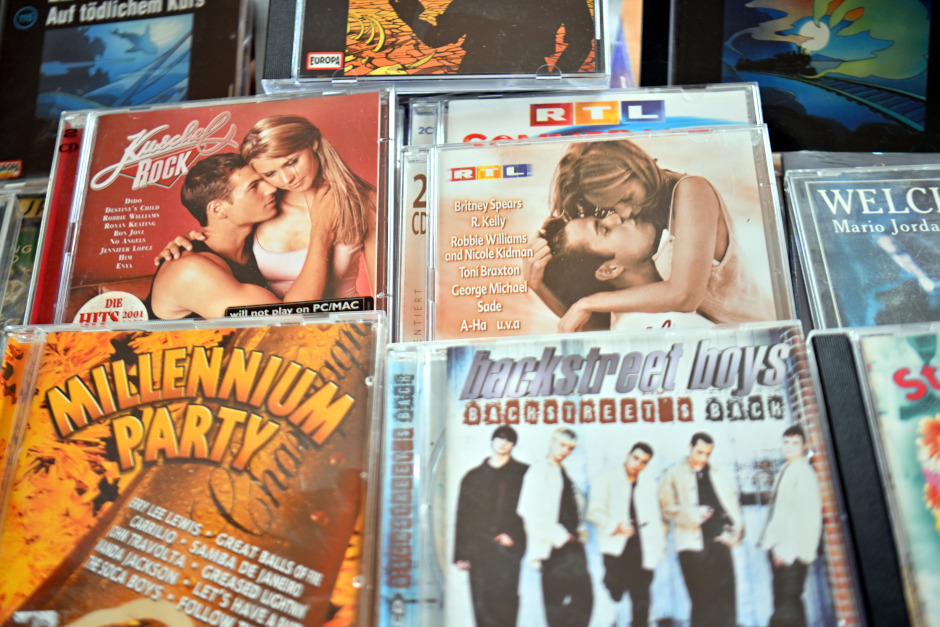 CD-Flohmarkt in der Stadt- und Musikbibliothek Wiesbaden.