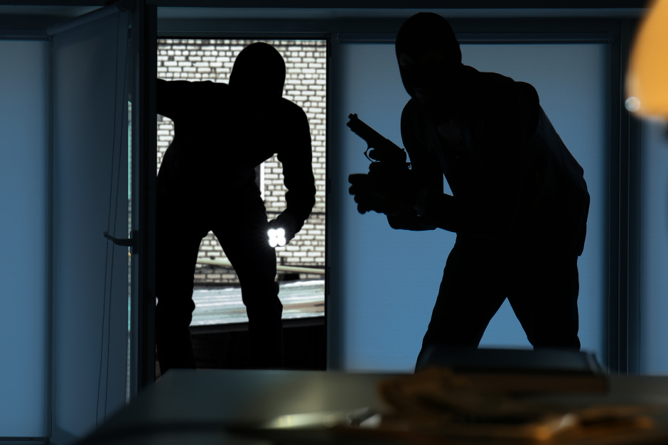 Zwei Einbrecher steigen am Freitagabend in eine Wohnung in Wiesbaden ein und machten Beute.