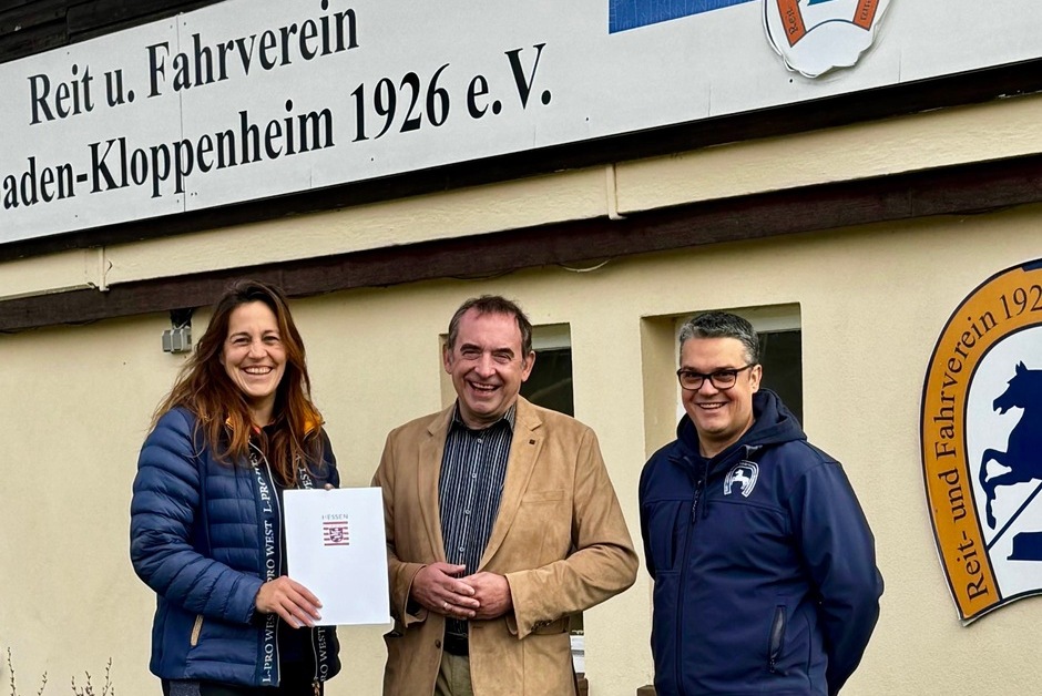 Der Reit- und Fahrverein 1926 Wiesbaden-Kloppenheim erhält fast 7000 Euro aus einem Förderprogramm.