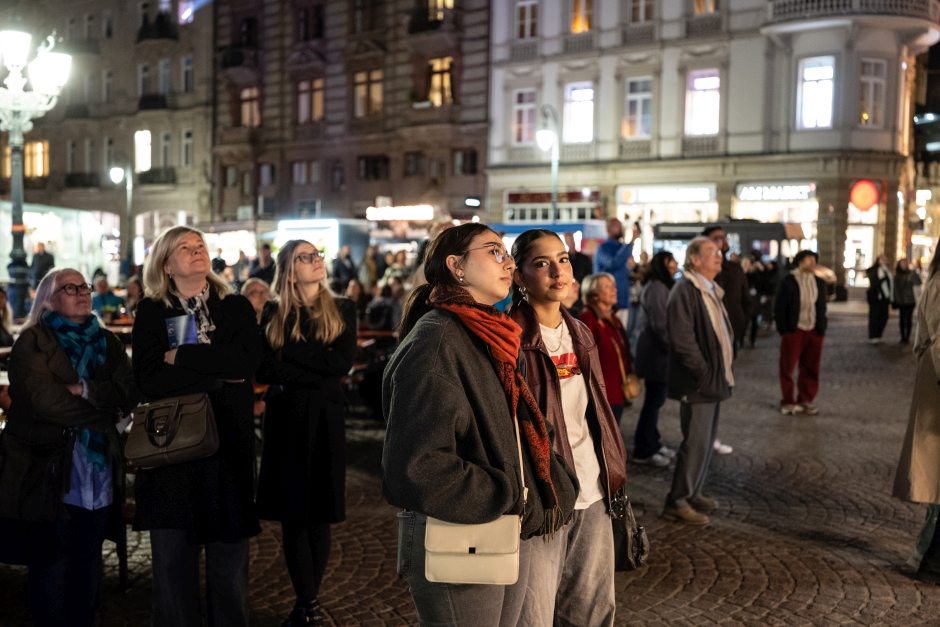 Neues Wiesbadener Wahrzeichen: Löwen-Lichtshow erweckt Stadtschloss-Historie zum Leben