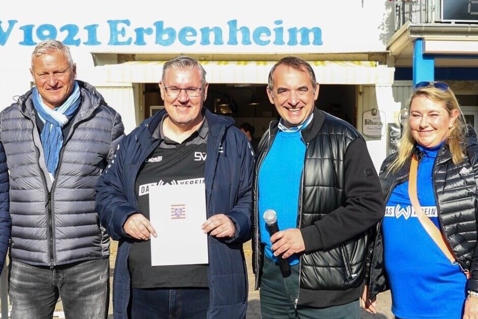 5000 Euro Lottogeld erhält dr Wiesbadener Club SV 1921 Erbenheim für den Transport einer Containeranlage