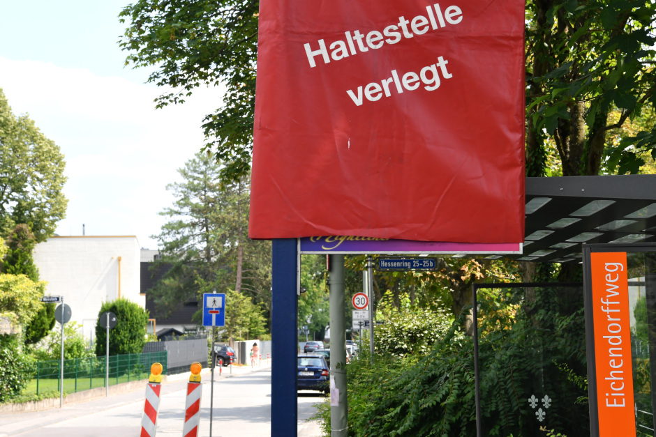Haltestelle „Feldbergblick“ in Wiesbaden-Naurod entfällt wegen Bauarbeiten.