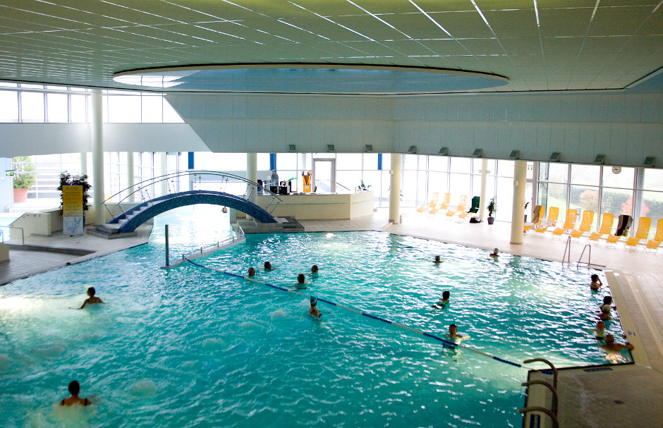 Das Thermalbad Aukamm in Wiesbaden öffnet nach Renovierung wieder.