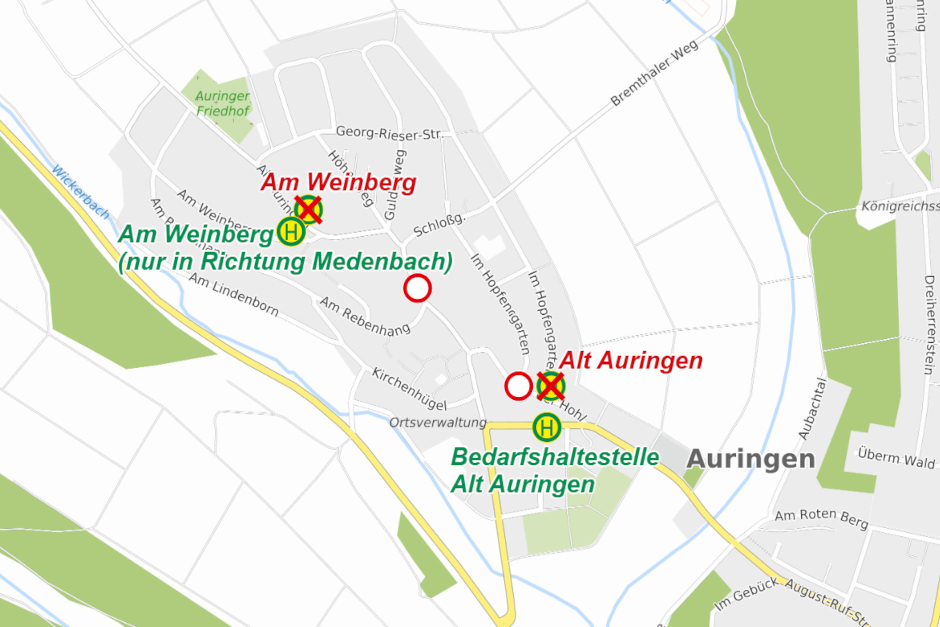 Weihnachtsmarkt in Auringen - Busse werden umgeleitet