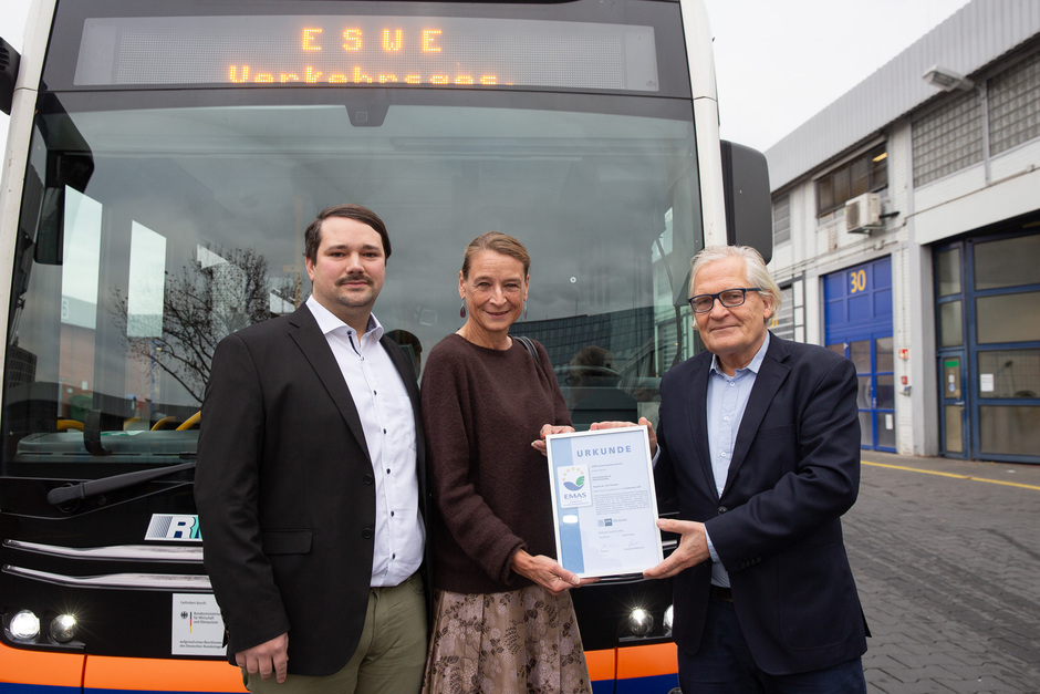ESWE Verkehr Wiesbaden wurde erfolgreich nach EMAS-Standard validiert.