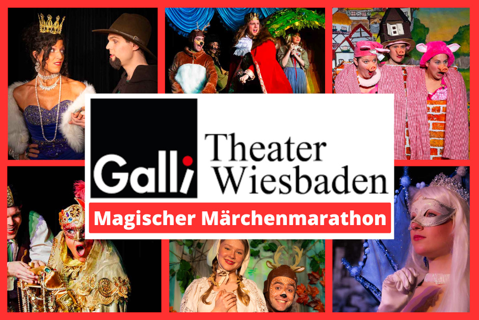 Das Galli Theater Wiesbaden verwandelt die Tage rund um Weihnachten und den Jahreswechsel in eine märchenhafte Erlebniszeit für Kinder und Erwachsene. Vom 25. bis 31. Dezember stehen beliebte Stücke wie „Zauberine feiert Weihnachten“, „Aladdin & die Wunderlampe“, „Sterntaler“, „König Drosselbart“, „Frau Holle“, „Brüderchen & Schwesterchen“, „Die Schneekönigin“ und „Die drei kleinen Schweinchen“ auf dem Programm. Nach jeder Vorstellung öffnet das Galli Café seine Türen, sodass Familien den Theaterbesuch bei Getränken und kleinen Leckereien entspannt ausklingen lassen können – ein ideales Ausflugsziel für die Ferienzeit in Wiesbaden.
