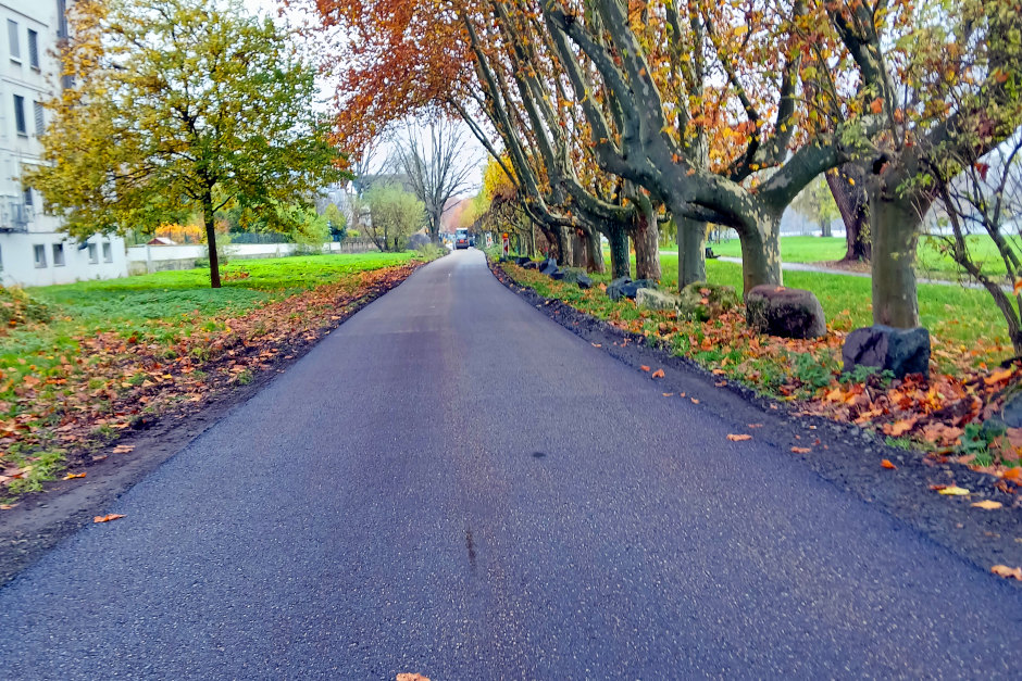 Der neue Radweg zwischen Schiersteiner Brücke und Uferstraße in Wiesbaden ist vorzeitig fertig und vollständig befahrbar. Damit schließt sich eine Lücke im Radnetz am Rheinufer, der Hessische Radfernweg R3 führt nun durchgängig durch Schierstein nach Biebrich