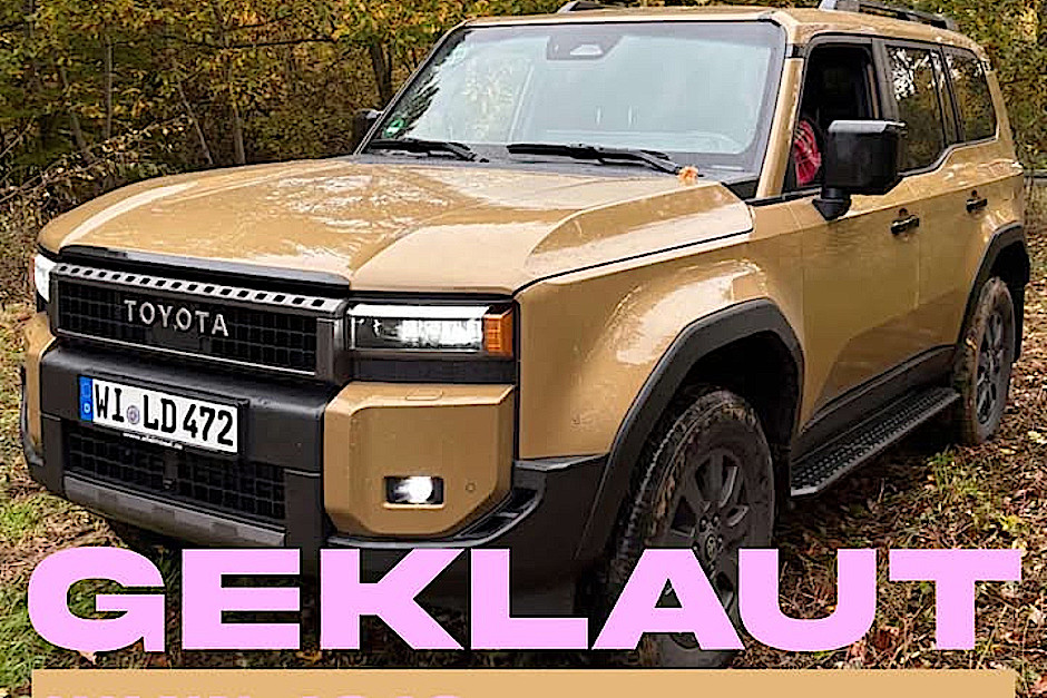 Ein hochpreisiger Toyota Land Cruiser in gelber Farbe wurde IN Wiesbaden entwendet.