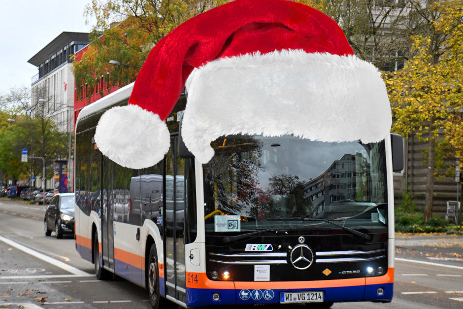 Fahrplanregelungen zu Weihnachten, Silvester und Neujahr bei ESWE Verkehr in Wiesbaden