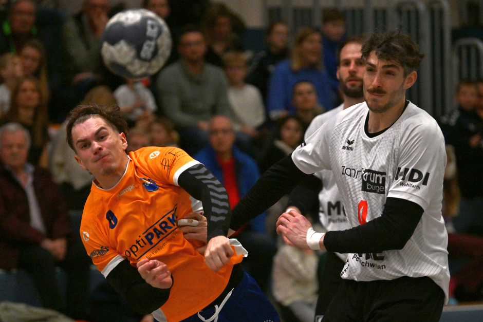 Handball: HSG Breckenheim Wallau / Massenheim gegen TSG Offenbach-Bürgel in Wiesbaden-Breckenheim am Sonntag, 25. Januar 2026