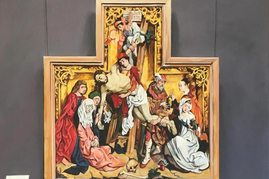 Die Ev. Kreuzkirche Wiesbaden lädt zur Eröffnung der Ausstellung „Heilige Momente“ mit Werken der Mainzer Künstlerin Monika Geisbüsch ein.