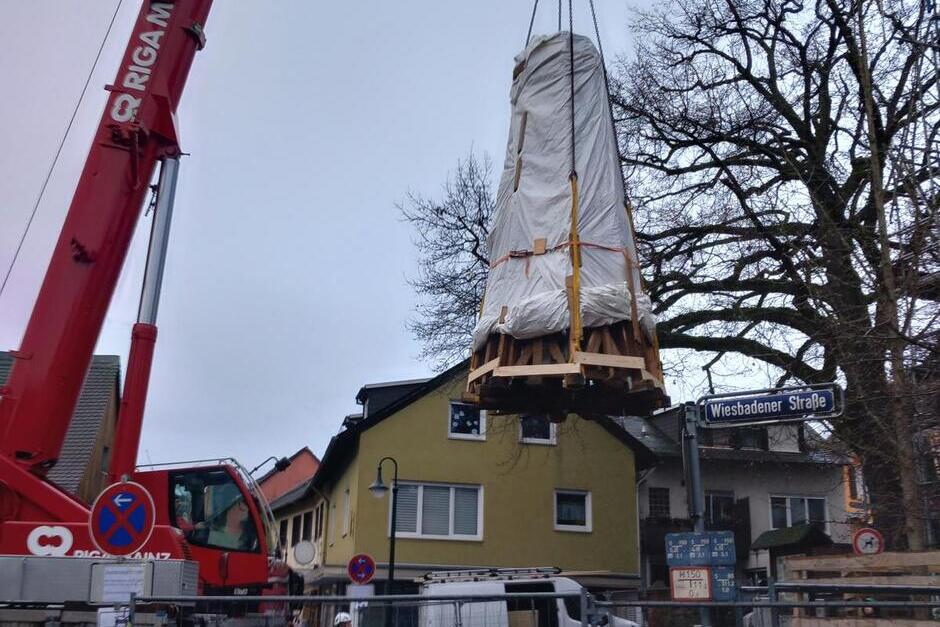 Die Evangelische Kirche in Wiesbaden-Dotzheim wird saniert.