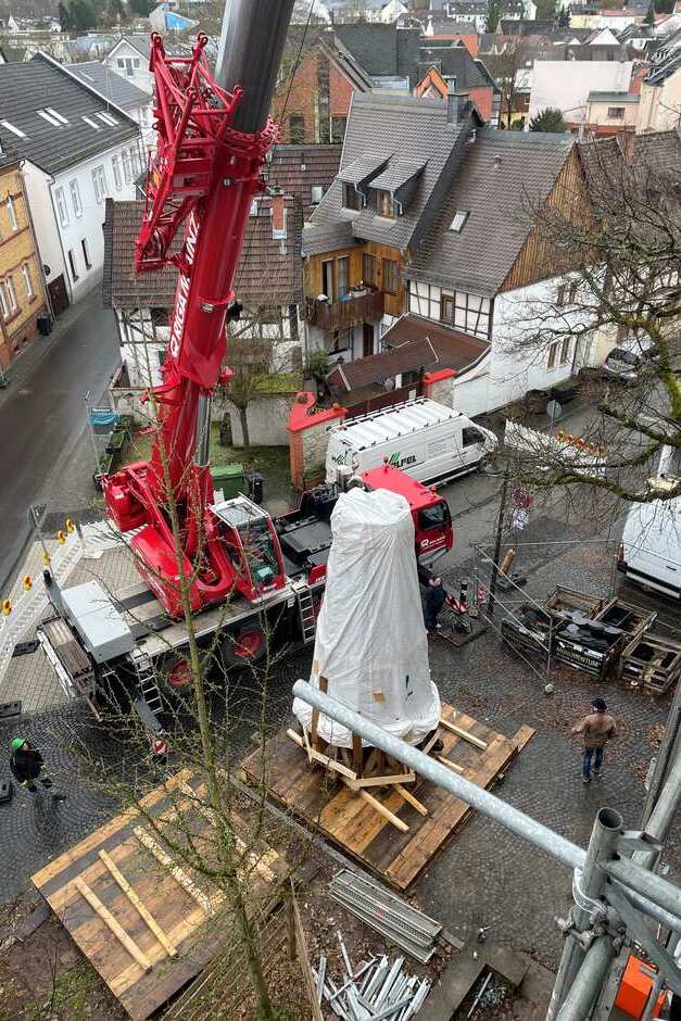 Die Evangelische Kirche in Wiesbaden-Dotzheim wird saniert.
