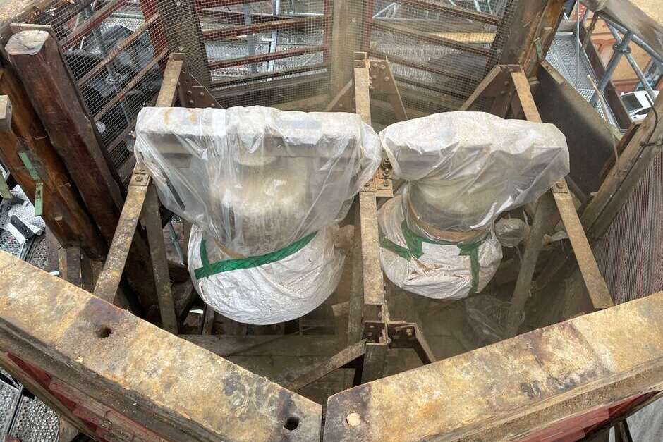 Die Evangelische Kirche in Wiesbaden-Dotzheim wird saniert.