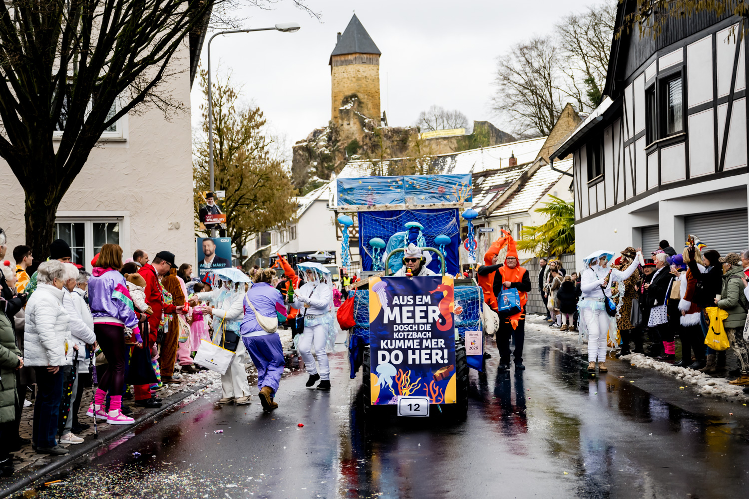 Straßenkarneval: Rosenmontagsumzug in Wiesbaden-Frauenstein am Montag, 16. Februar 2026