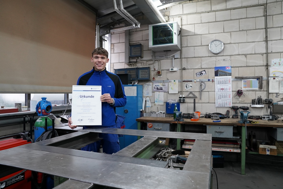 Iven Kleißl ist Lehrling des Monats Januar