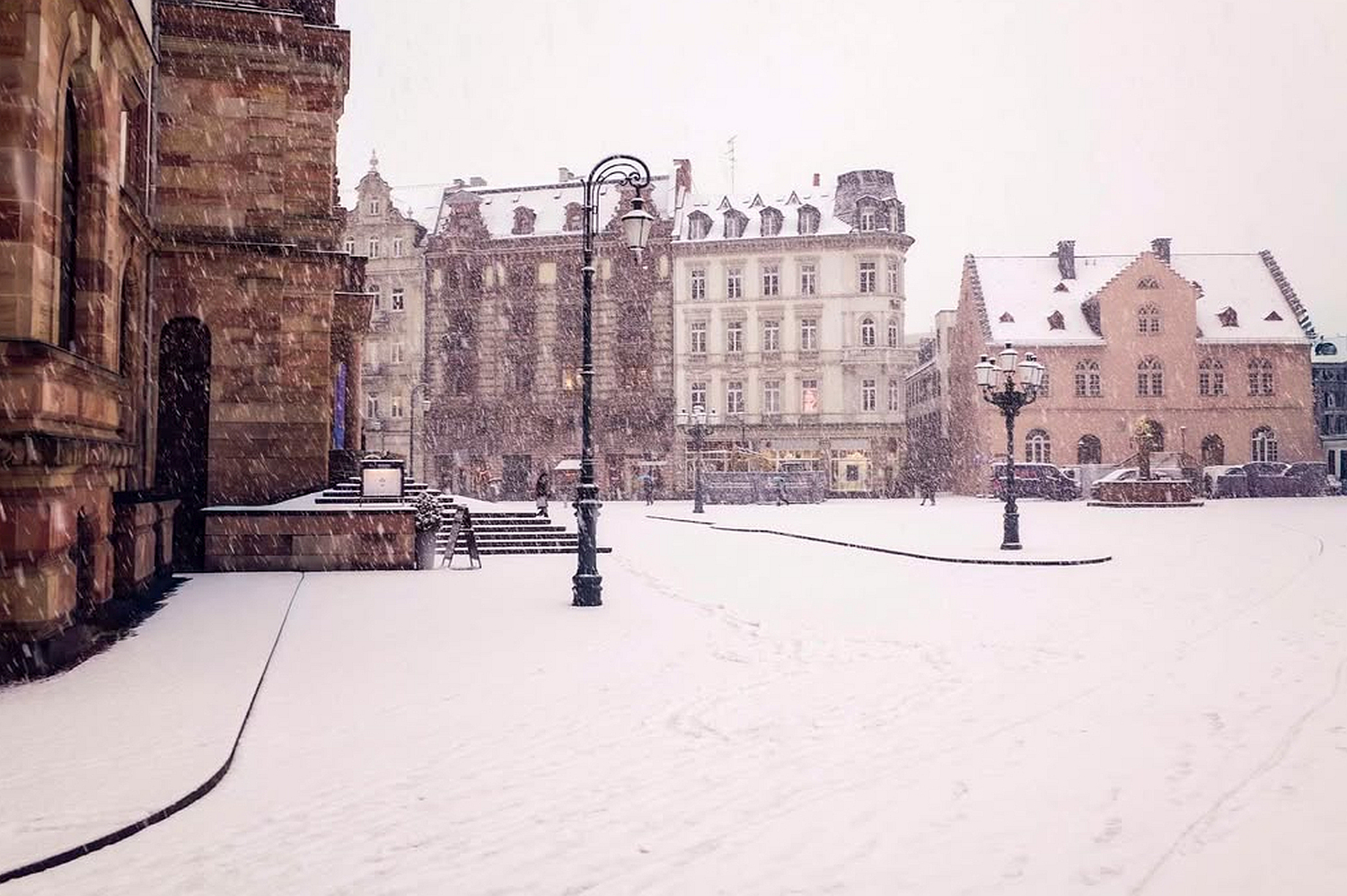 Wetter: Schnee-Chaos in Wiesbaden am Dienstag. 3. Februar 2026.