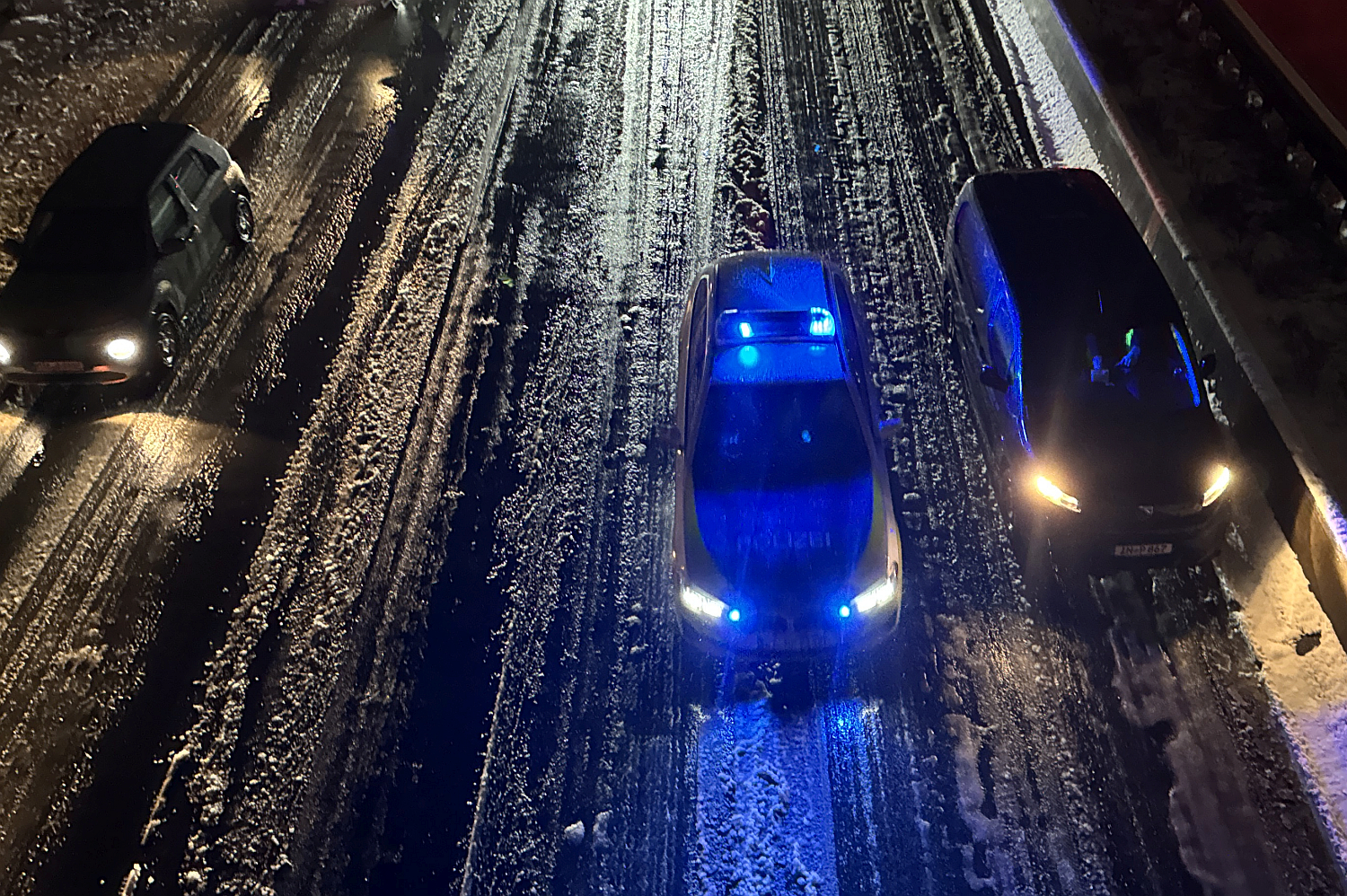 Wetter: Schnee-Chaos in Wiesbaden am Dienstag. 3. Februar 2026.