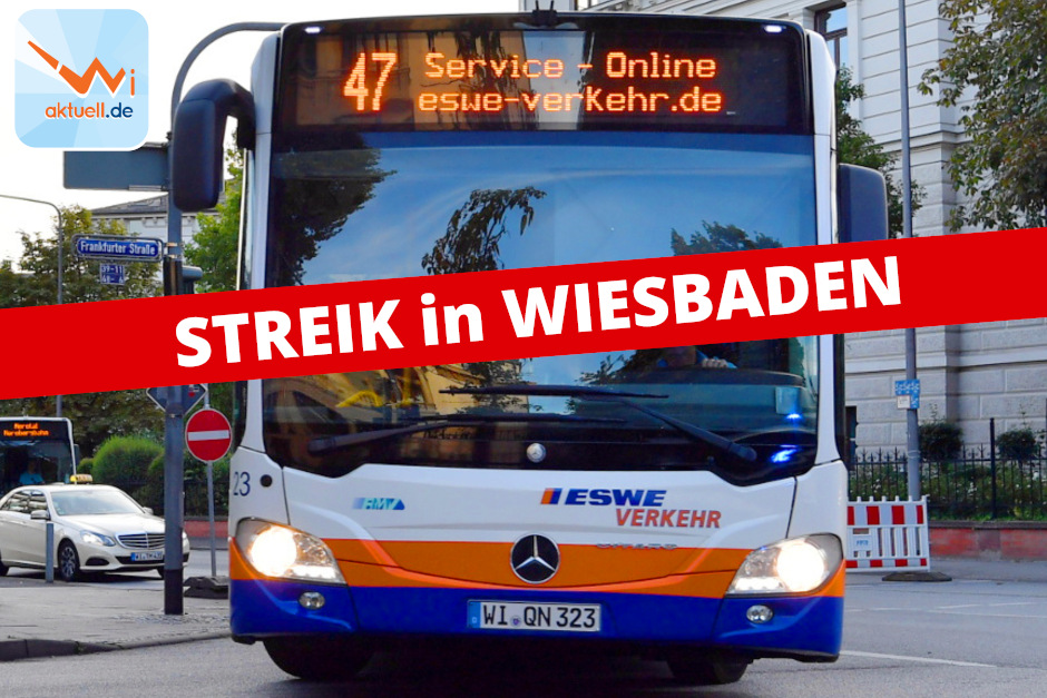 Bundesweiter Warnstreik: ESWE-Busse in Wiesbaden Freitag & Samstag fast still!