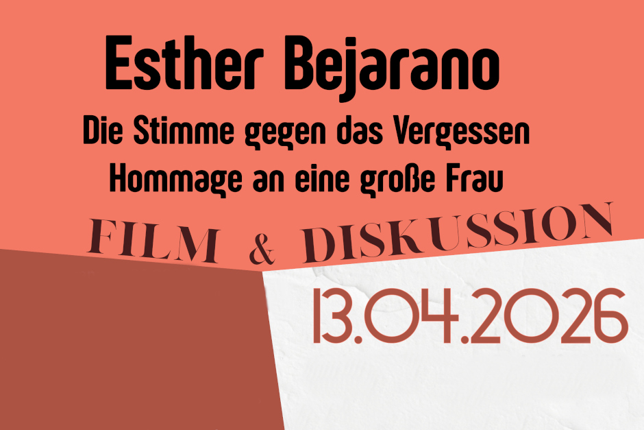 Die Initiative „Der 8. Mai muss ein Feiertag werden!" und das Kulturzentrum Schlachthof Wiesbaden veranstalten am Montag, 13. April 2026, eine Film- und Diskussionsveranstaltung zur Antifaschistin Esther Bejarano (1924–2021). Die Überlebende von Auschwitz und Ravensbrück wird als Schirmherrin der Initiative geehrt.