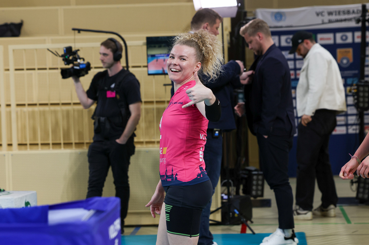 Volleyball: Playoff Rückspiel VC Wiesbaden gegen VfB Suhl Lotto Thüringen am Mittwoch, 25. März 2026