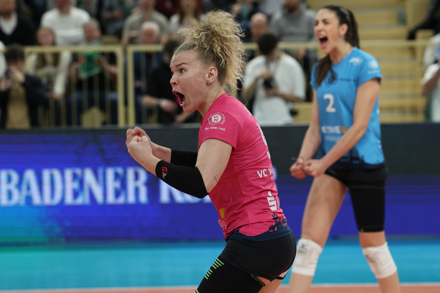 Volleyball: Playoff Rückspiel VC Wiesbaden gegen VfB Suhl Lotto Thüringen am Mittwoch, 25. März 2026