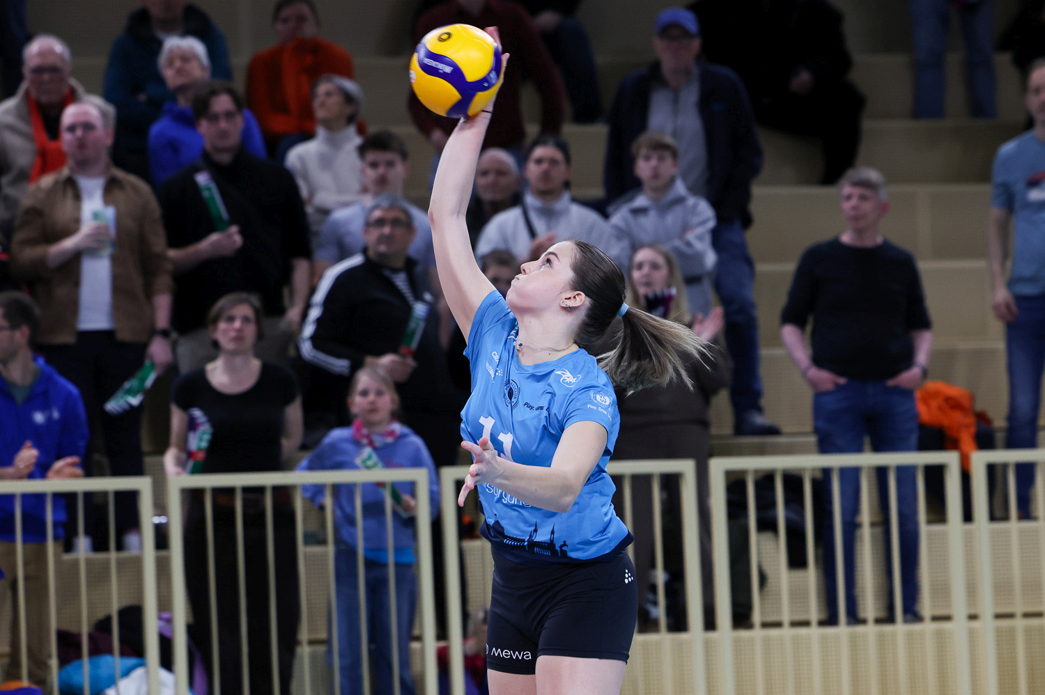 Volleyball: Playoff Rückspiel VC Wiesbaden gegen VfB Suhl Lotto Thüringen am Mittwoch, 25. März 2026