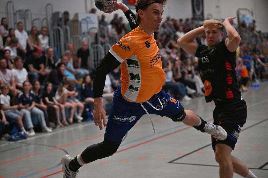 Handball: HSG Breckenheim Wallau / Massenheim gegen TV Groß-Umstadt in Wiesbaden-Breckenheim am Sonntag, 26. April 2026